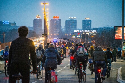 Biciklisti traže popravku Brankovog mosta